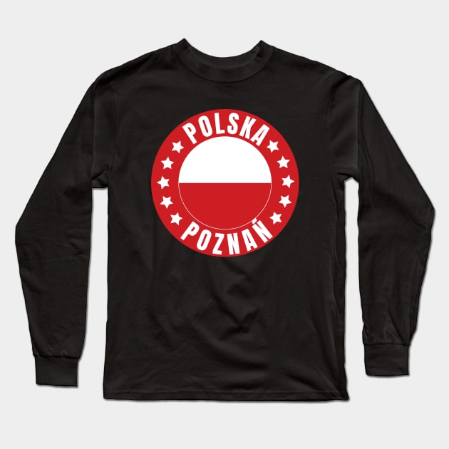 Poznań Polska Long Sleeve T-Shirt by footballomatic